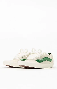 Vans Green & White Knu Skool Shoes
