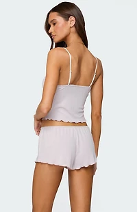 Edikted Sephi Lacey Pointelle Tank Top