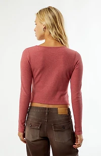 Your Favorite Waffle Knit Long Sleeve Top