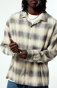 Pacsun Tune Plaid Print Long Sleeve Shirt