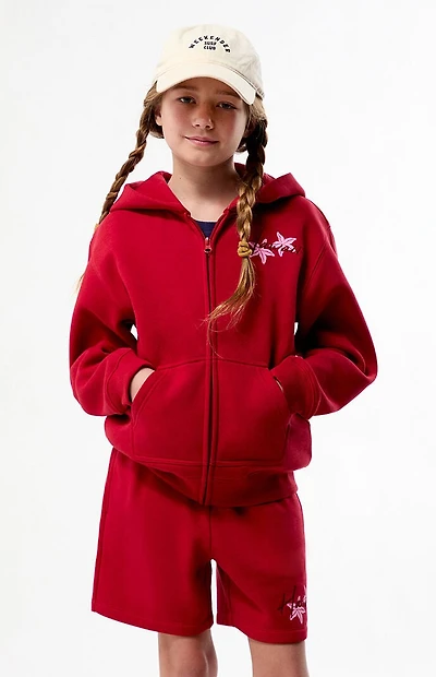 Pacsun Kids Hawaii Embroidered Baggy Sweat Shorts