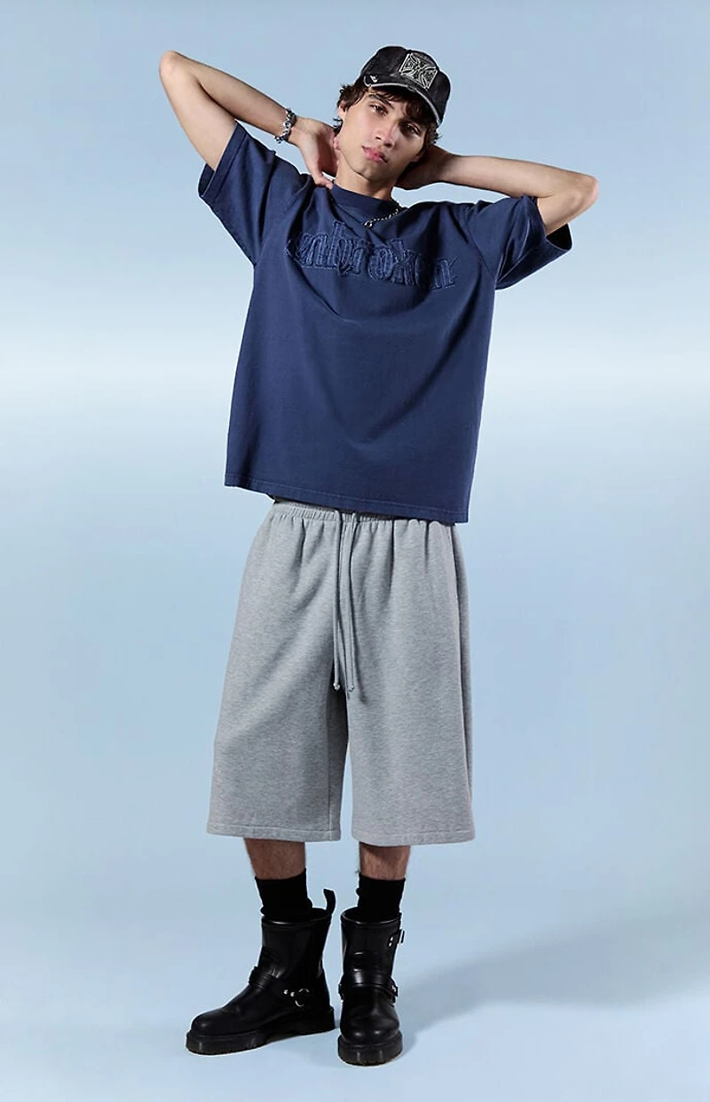 Pacsun Heather Grey Fleece Ultra Baggy Sweat Shorts