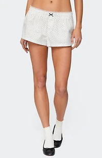 Edikted Lexa Polka Dot Boxer Shorts