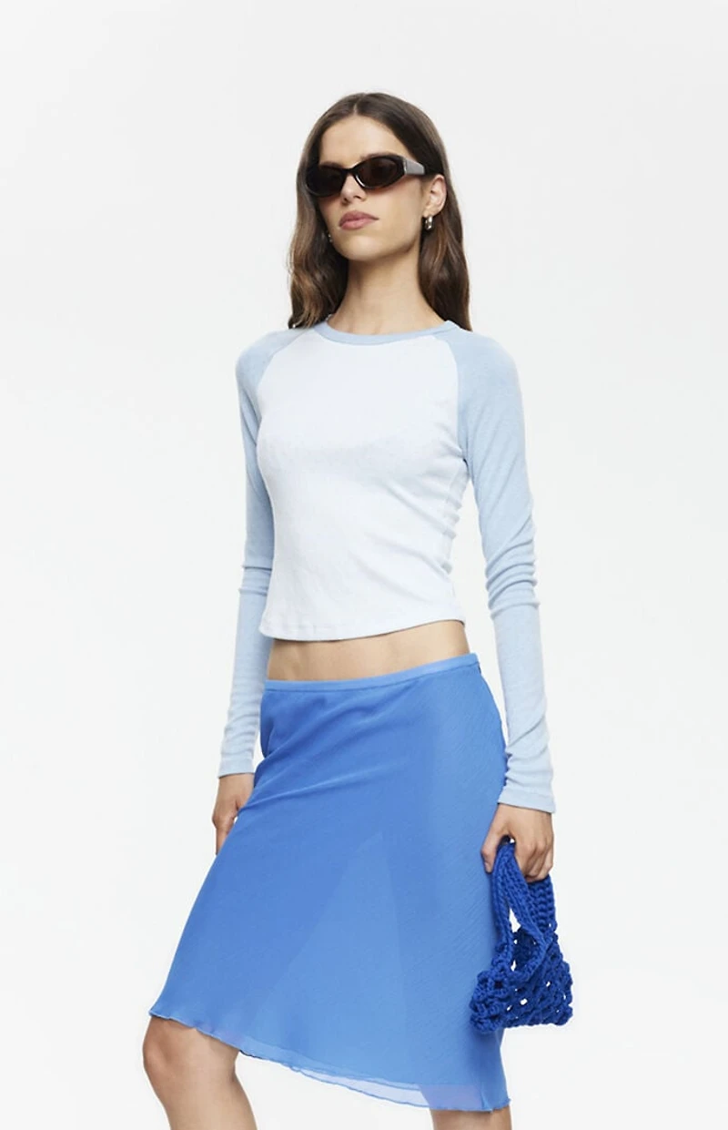 LIONESS Bronx Raglan Long Sleeve Top