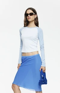 LIONESS Bronx Raglan Long Sleeve Top