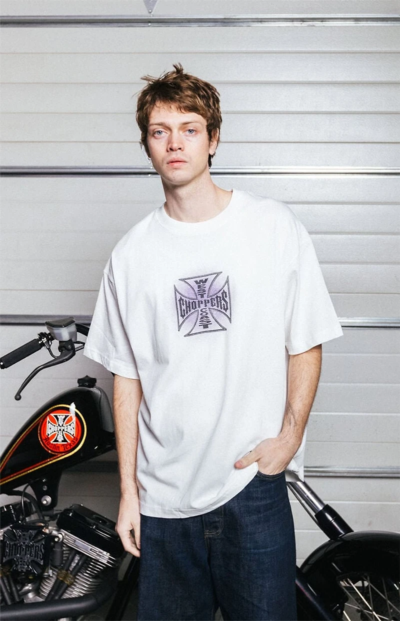 West Coast Choppers Purple Hue Cropped T-Shirt