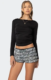 Edikted Kristy Open Cowl Back Top