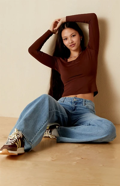 Your Favorite Demi Scoop Neck Long Sleeve Top