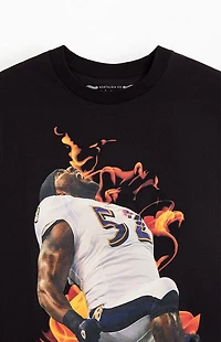 Mitchell & Ness Ray Lewis Fire T-Shirt