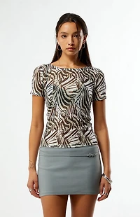 Third Charm Belted Micro Mini Skort