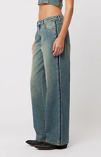 ABRAND 99 Roxie Raw Baggy Jeans