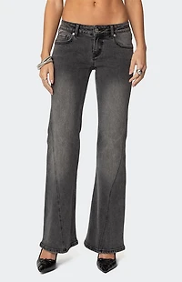 Edikted Colton Bootcut Low Rise Jeans