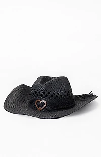 Pacsun Straw Heart Cowboy Hat
