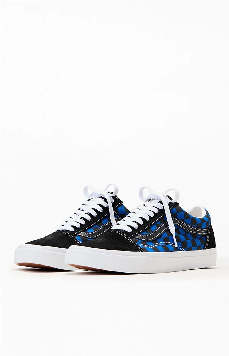 Vans Black & Blue Canvas Old Skool Shoes