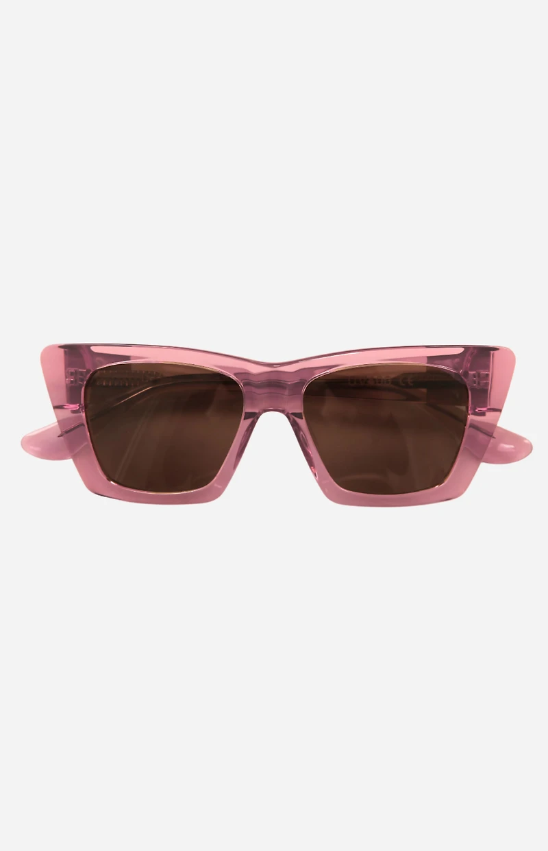 INDY Sunglasses Uptown Blush Square Sunglasses