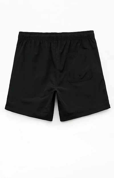 Pacsun Black Collegiate 6.5" Swim Trunks