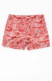 Pacsun Tropical Villa 4" Swim Trunks