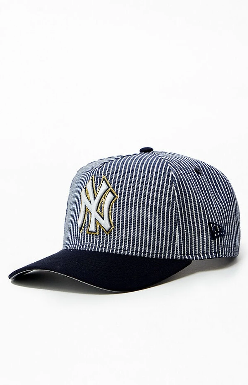 New Era x PS Reserve NY Yankees Striped Denim 9FORTY Hat