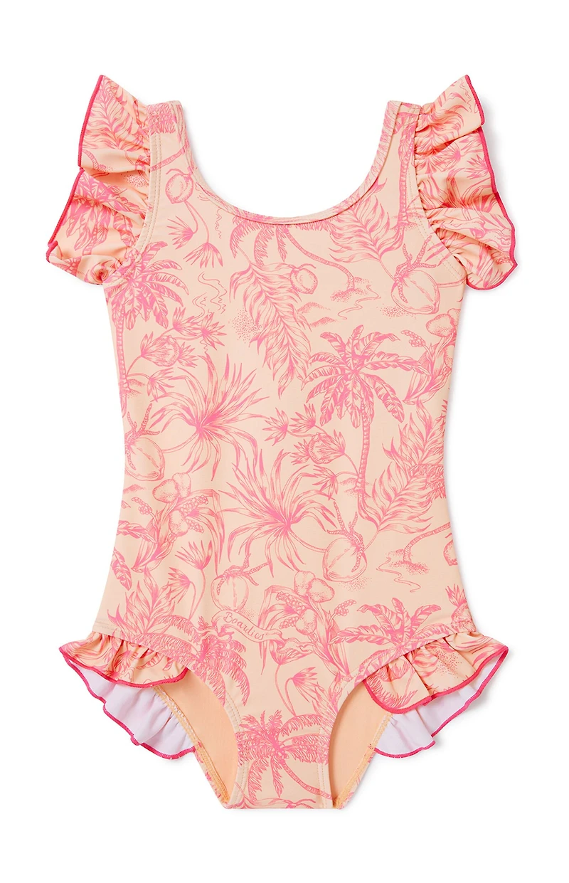 Boardies Kids Peach Please One Piece Swimsuit