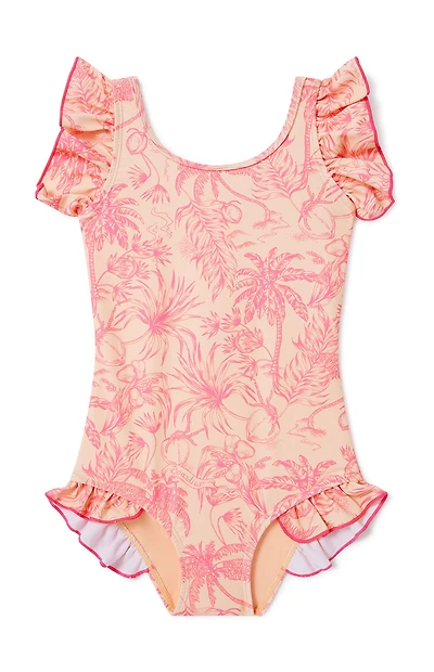 Boardies Kids Peach Please One Piece Swimsuit