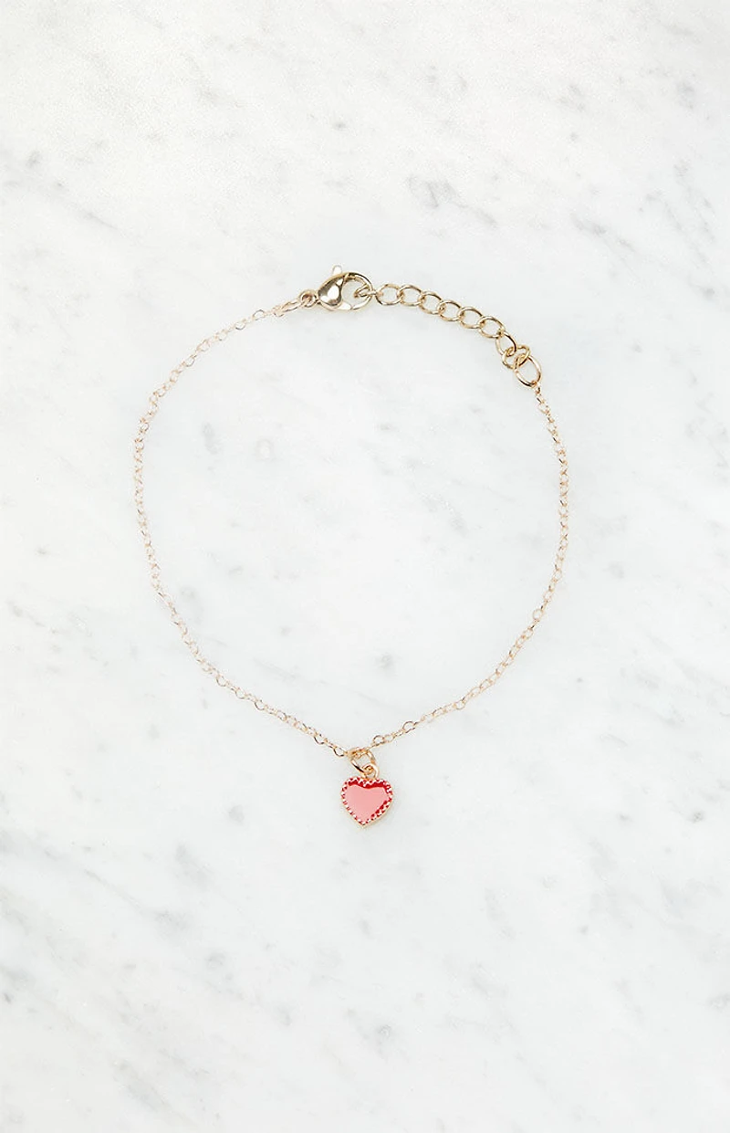 John Galt Red Heart Bracelet