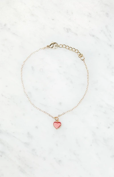 John Galt Red Heart Bracelet