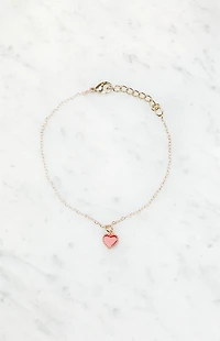 John Galt Red Heart Bracelet
