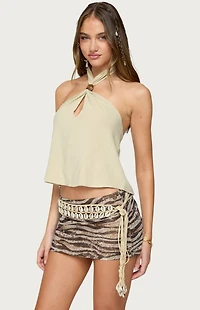 Edikted Ariya Keyhole Halter Top