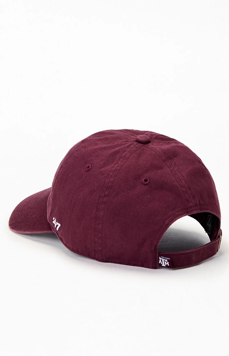 47 Brand Texas A&M Clean Up Strapback Hat