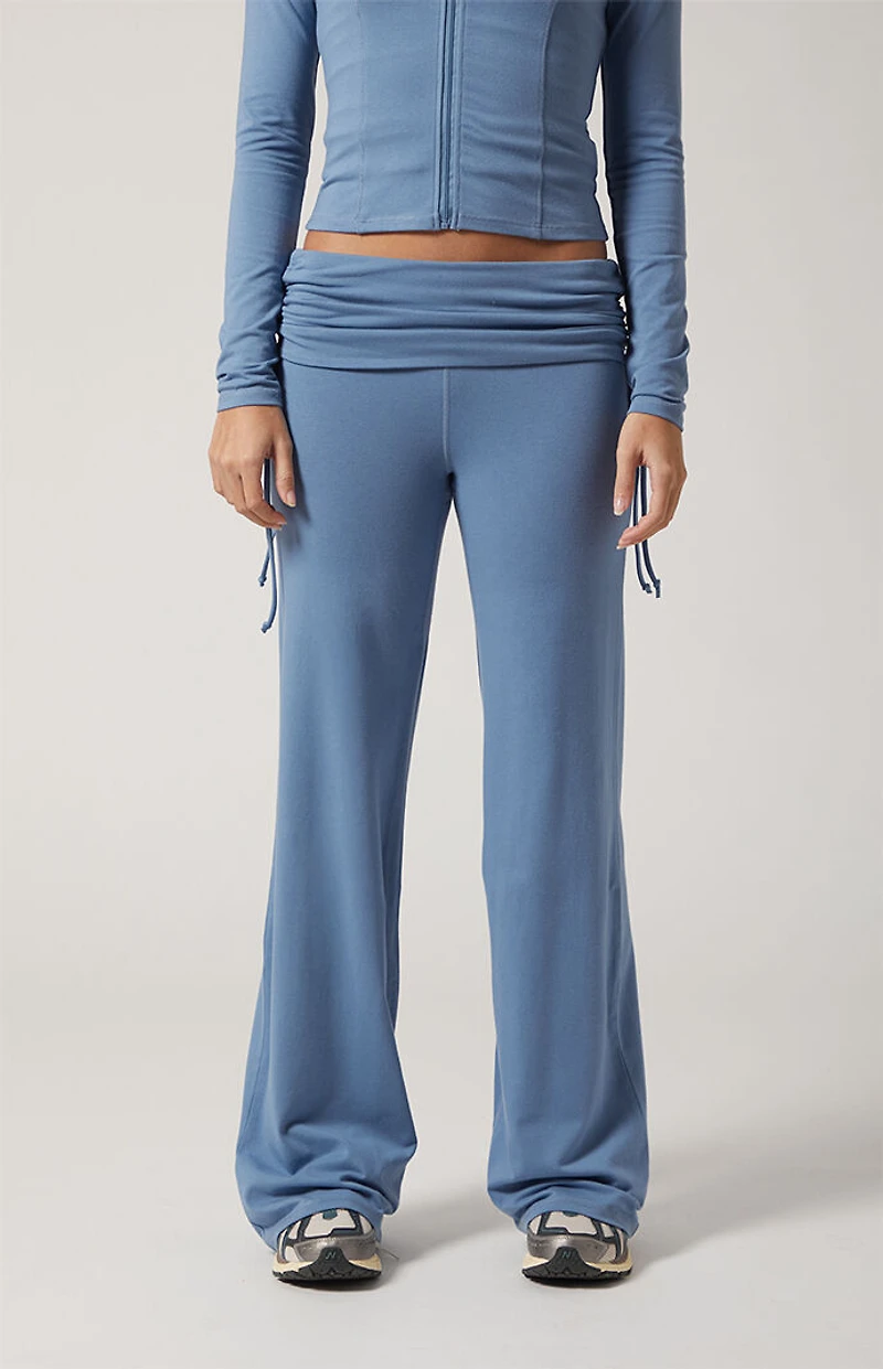 PAC 1980 RISE Active Shoreline Fold-Over Flare Yoga Pants