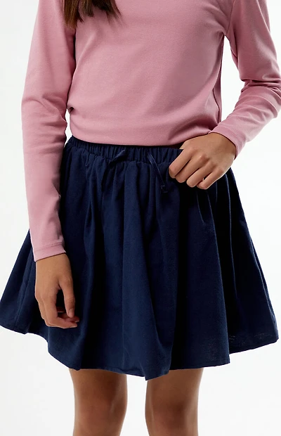 Pacsun Kids Drawstring Waist Tie Mini Skort