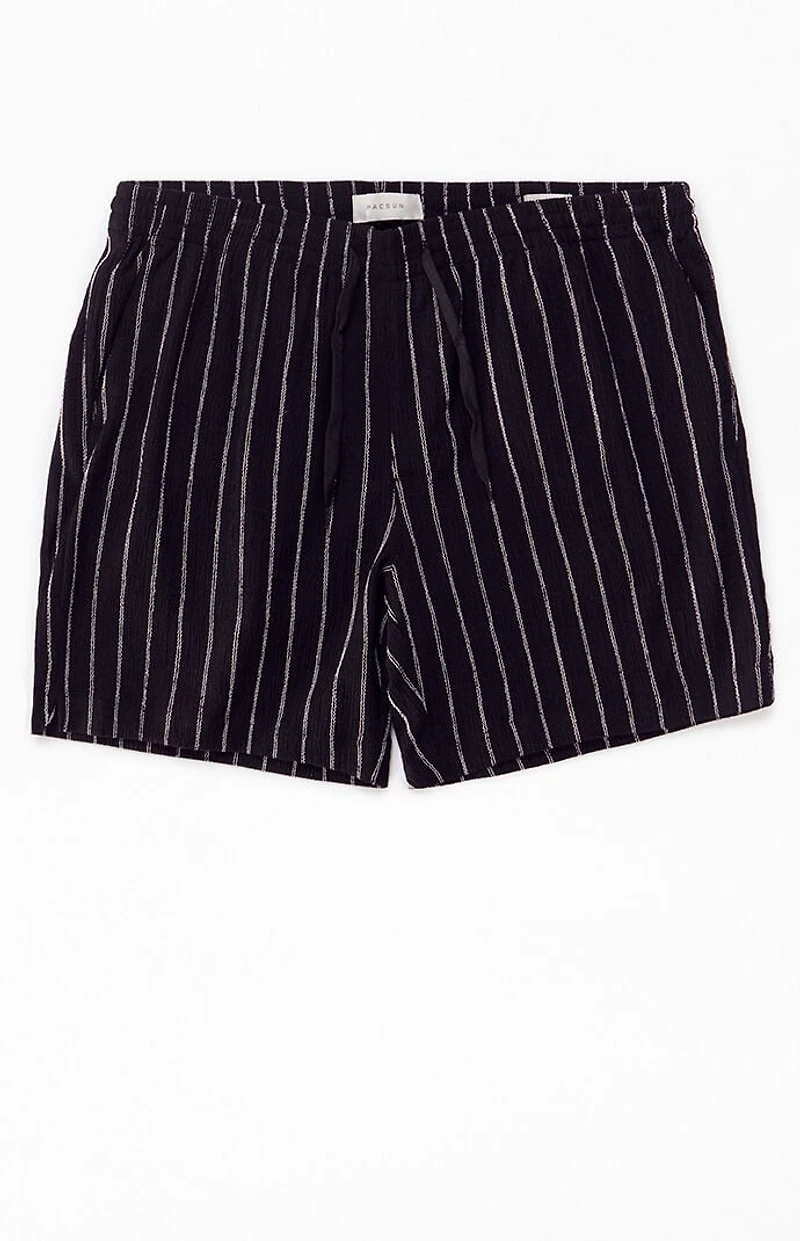 Pacsun Black Stripe Linen Shorts
