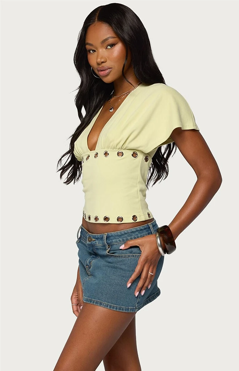 Edikted Isi Grommet Flutter Top