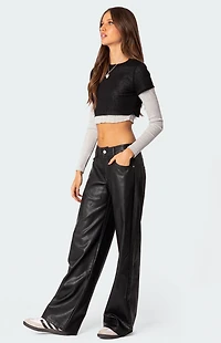 Edikted Layered Long Sleeve T-Shirt