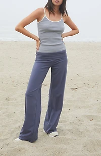 John Galt Medium Blue Priscilla Flare Pants