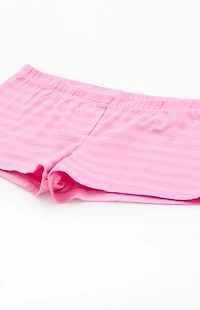 John Galt Pink Striped Boxer Boyshorts