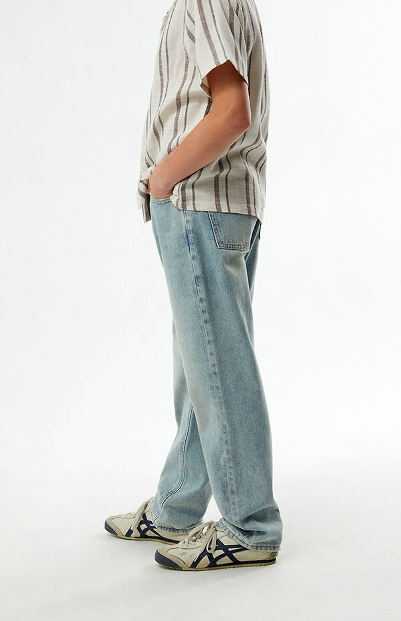 Pacsun Kids Straight Leg Jeans Light Blue Tint