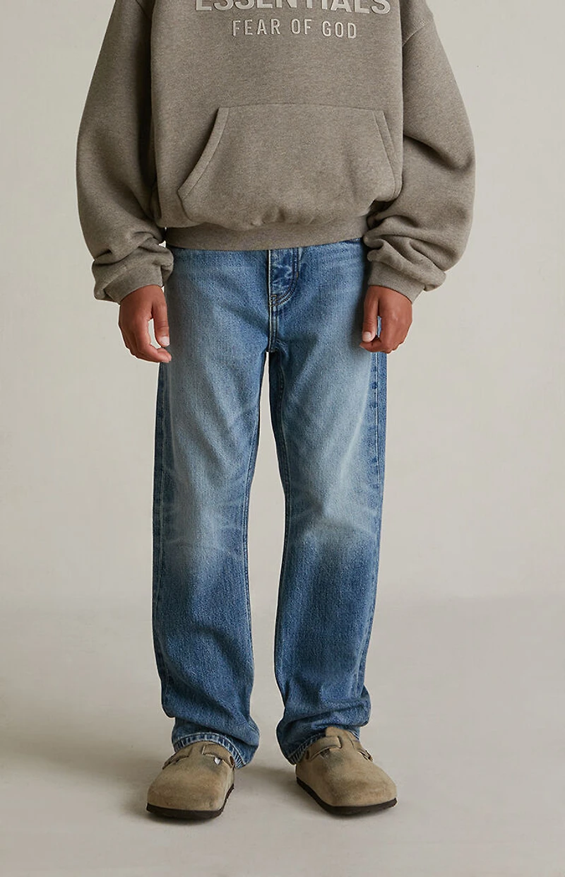 Fear of God ESSENTIALS Kids Classic Blue 5-Pocket Jeans