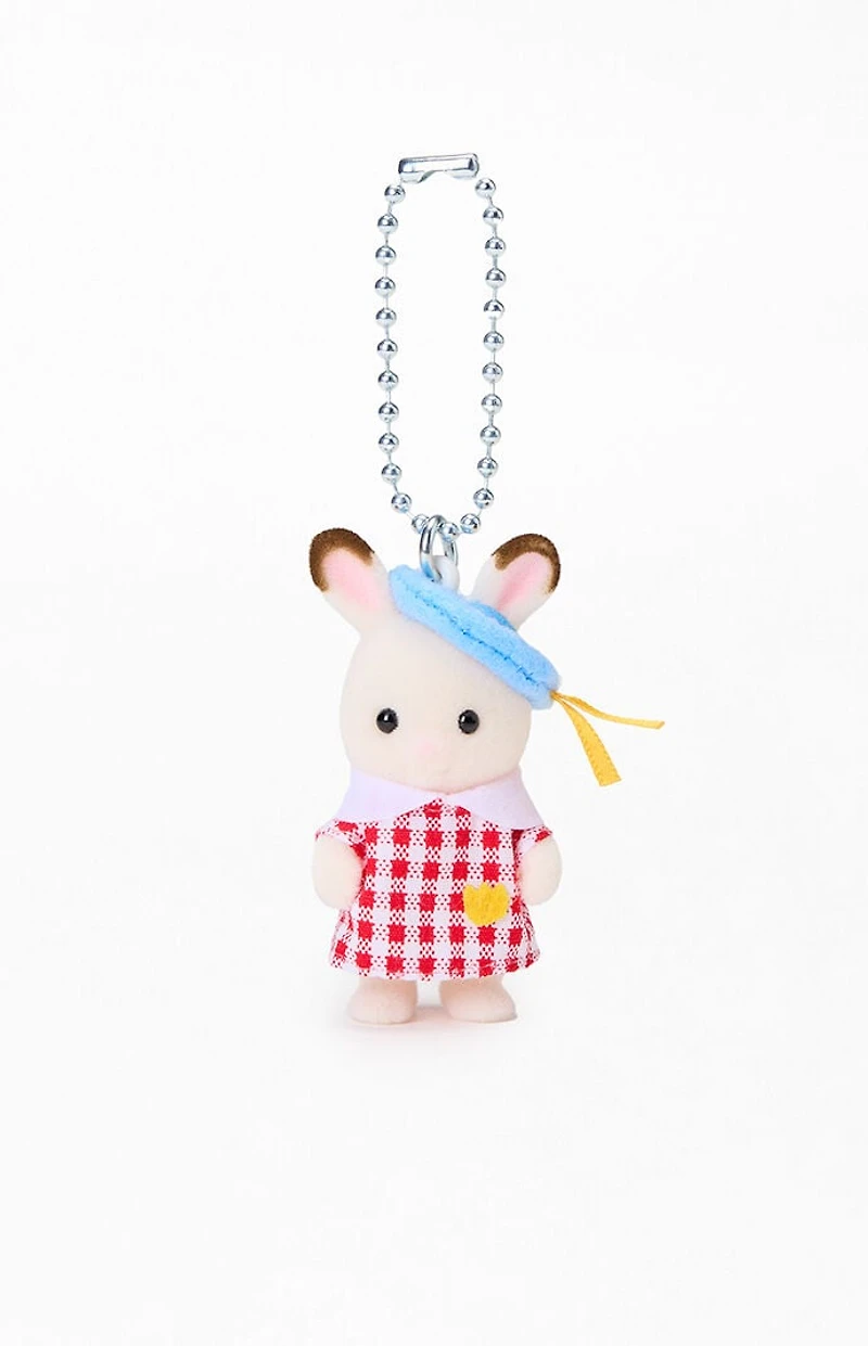 CALICO CRITTERS Nursery Chocolate Rabbit Baby Keychain