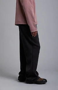 A.R.C. Black Ribbed Baggy Sweatpants