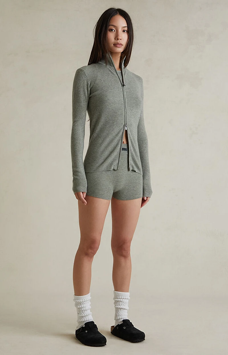 Fear of God ESSENTIALS Women's Concrete Heather Knit Boxer Shorts