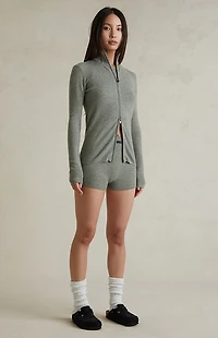 Fear of God ESSENTIALS Women's Concrete Heather Knit Boxer Shorts