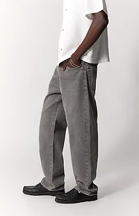 Pacsun Logan Relaxed Straight Jeans Gray