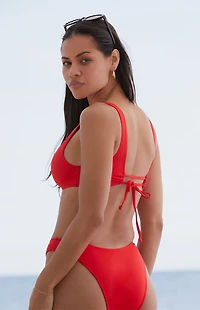 Pacsun Eco Red Taylor Tank Bikini Top