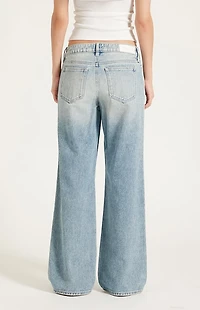 Pacsun Zoe Low Rise Girlfriend Jeans Light Blue