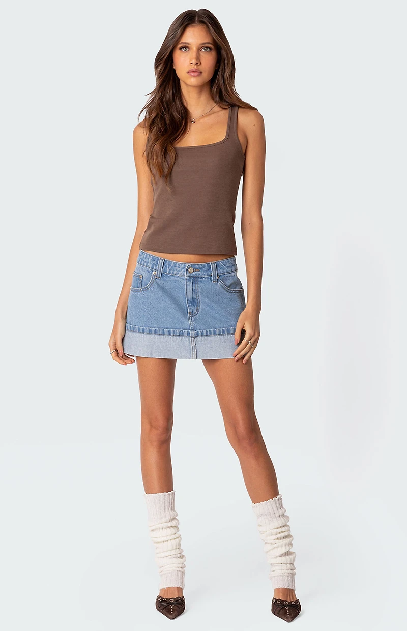 Edikted Square Neck Tank Top