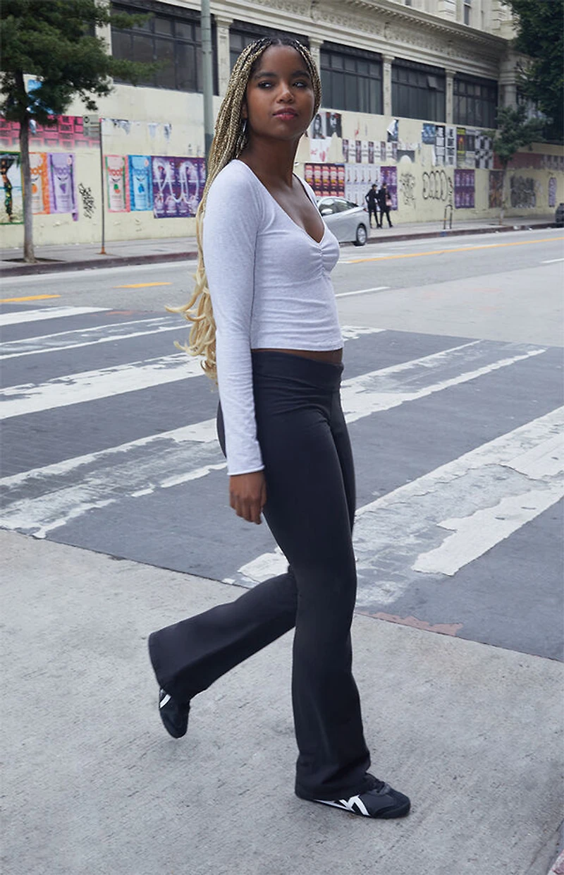 John Galt Charlize Cinched Long Sleeve Top