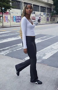 John Galt Charlize Cinched Long Sleeve Top