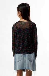 Pacsun Kids Long Sleeve Mesh Top