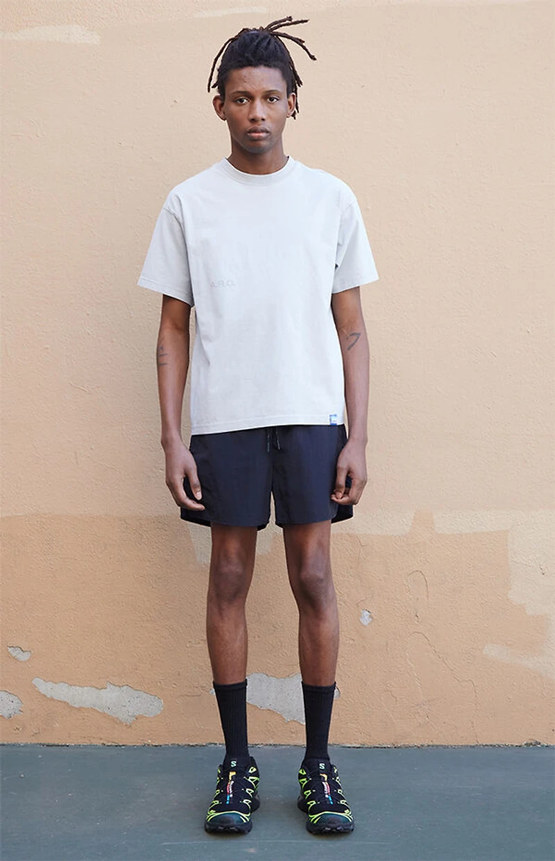 A.R.C. Gray Vintage Wash Heavyweight Cropped Boxy T-Shirt